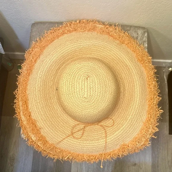 HELEN KAMINSKI BIA FRINGED WIDE BRIM RAFFIA HAT NEW - Picture 12 of 16